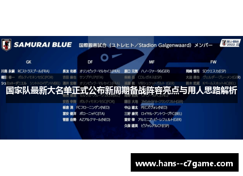 国家队最新大名单正式公布新周期备战阵容亮点与用人思路解析 国家队最新大名单正式公布新周期备战阵容亮点与用人思路解析